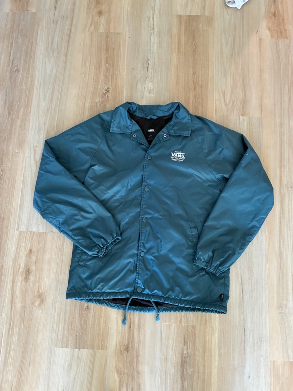 Vans Men’s Teal Windbreaker Coach Jacket